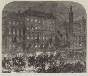 El Cuerpo del Difunto Rey de los Belgas llevado a Bruselas a la Luz de las Antorchas de Sir John Charles Robinson